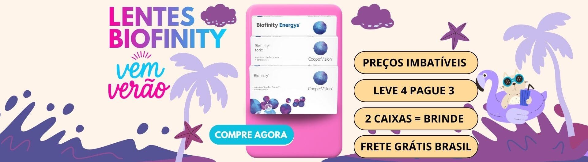 Vem verão lentes de contato Biofinity