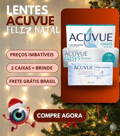 Lentes de contato Acuvue para o Natal