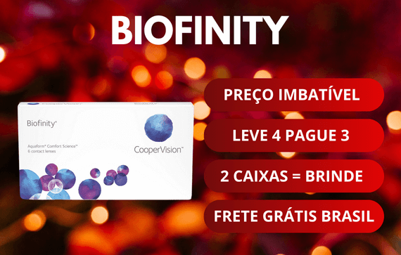 Lente de contato biofinity no Natal