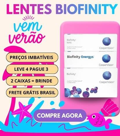 Vem verão lentes de contato Biofinity