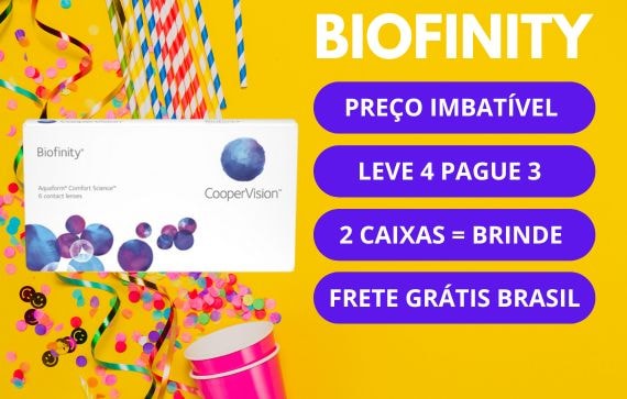 Carnaval lentes de contato Biofinity