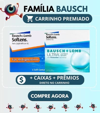 Carrinho premiado lentes de contato Bausch e Lomb