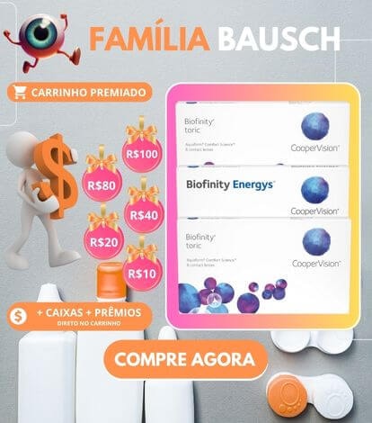 Carrinho premiado lentes de contato Bausch e Lomb