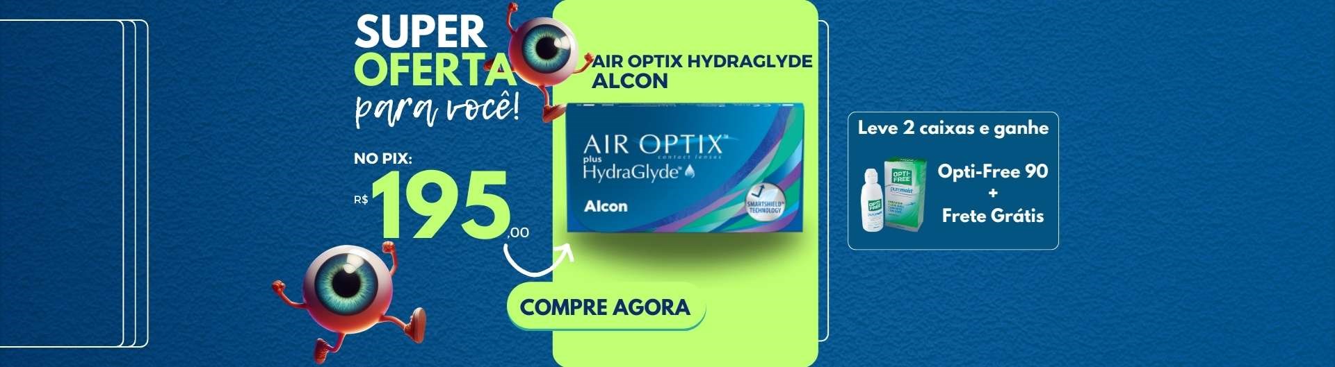 Lentes de Contato Air Optix Hydraglyde - Alcon