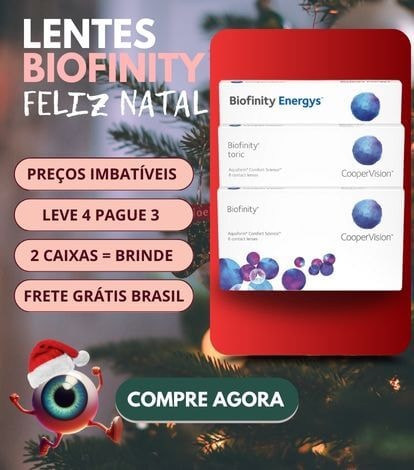 Lentes de contato Biofinity para o Natal