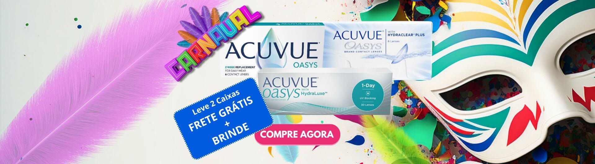 Carnaval lentes de contato Acuvue