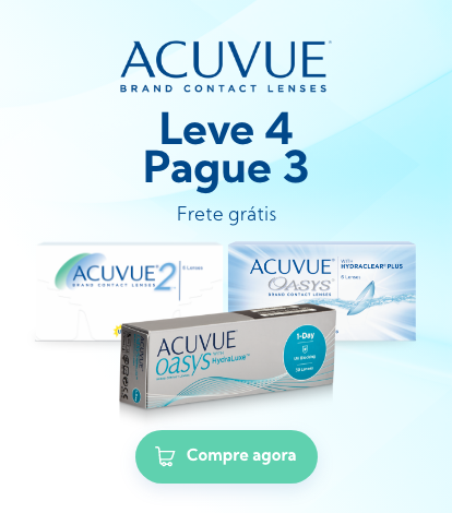 Leve 4 Pague 3 das lentes de contato Acuvue