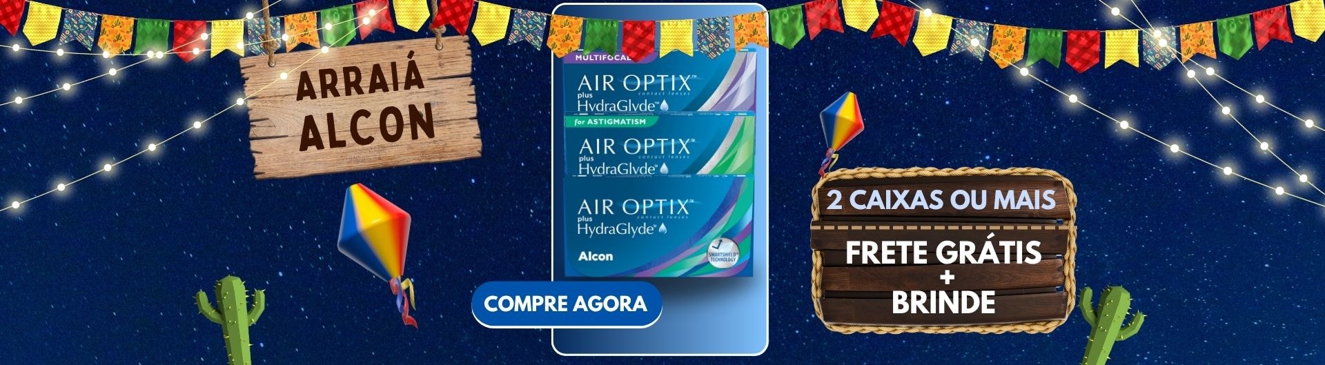 Lentes de contato Air Optix Hydraglyde