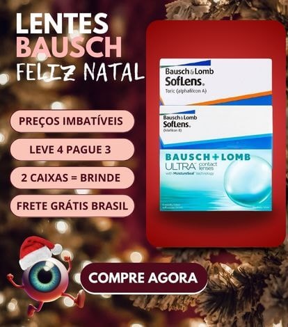 Lentes de contato Bausch e Lomb para o Natal