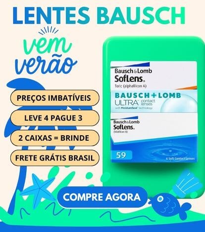 Vem verão lentes de contato Bausch e Lomb