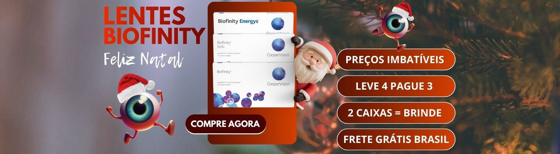 Lentes de contato Biofinity no Natal