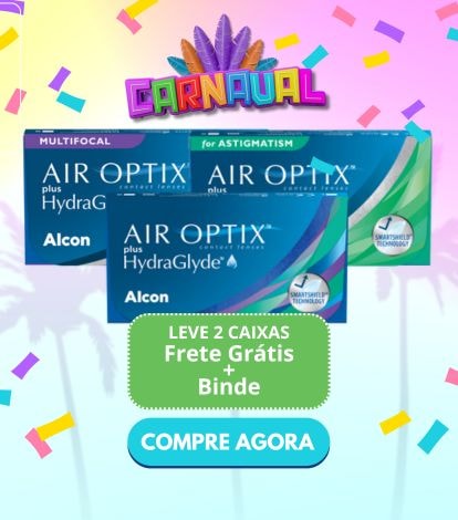 Carnaval lentes de contato Air Optix Hydraglyde