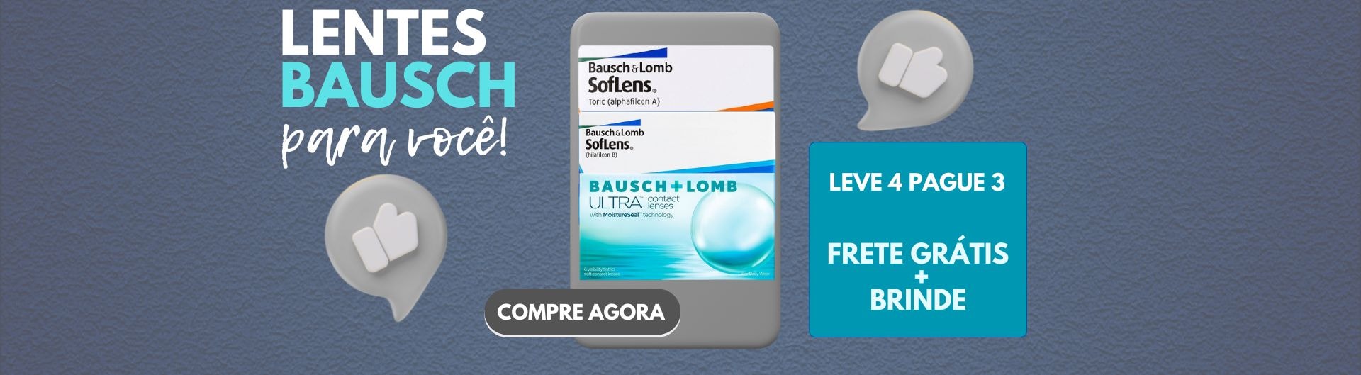 Lentes de contato Bausch e Lomb