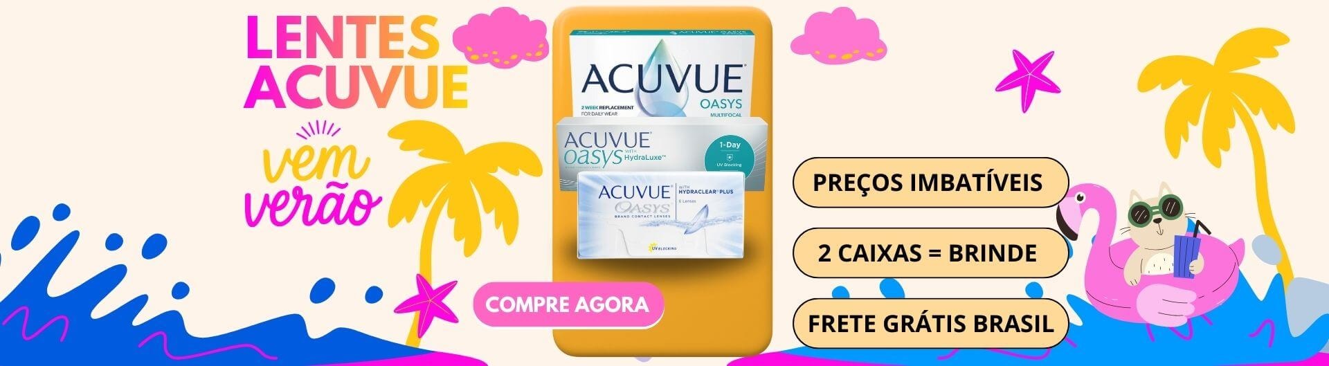 Vem verão lentes de contato Acuvue