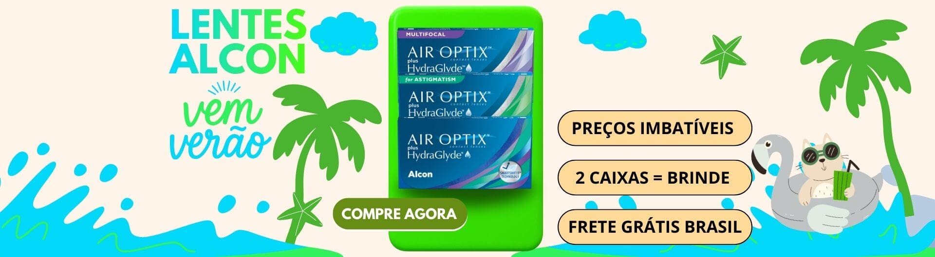 Vem verão lentes de contato Air Optix Hydraglyde