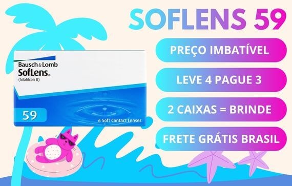 Vem verão lentes de contato Soflens 59