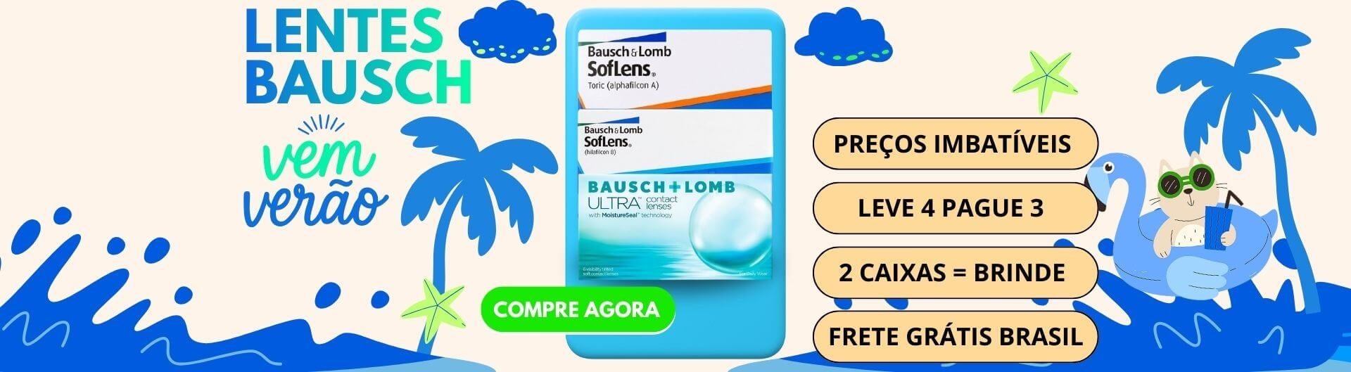 Vem verão lentes de contato Bausch e Lomb