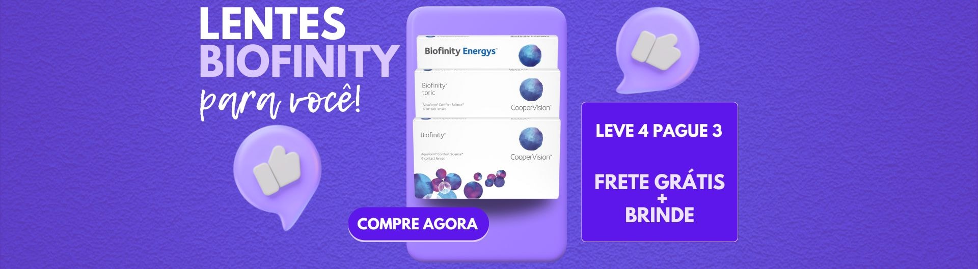 Lentes de contato Biofinity