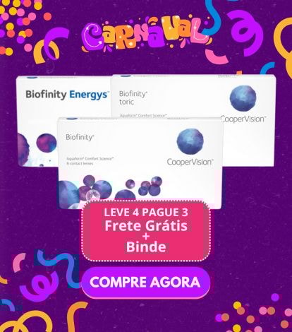 Carnaval lentes de contato Biofinity