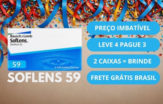 Carnaval com lentes de contato Soflens 59